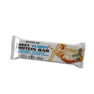 5907368806587 ACTIVLAB Sweet Yummy Protein Bar Smak karmelowy z kawałkami karmel