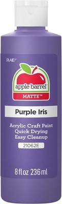 8 fl oz of Purple Iris Matte Finish Paint for Creative Uses