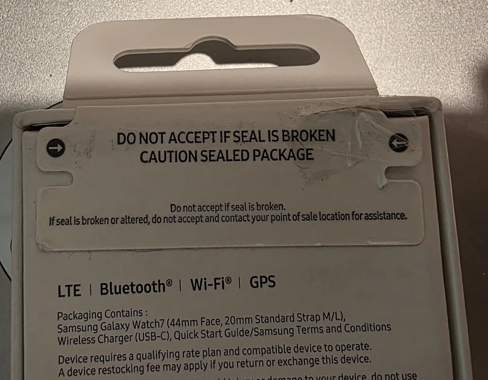 ✅ NEW SEALED Samsung Galaxy Watch 7 44mm LTE Unlocked SILVERR SM-L315UZSAXAA - Image 4 of 4