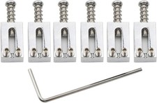 Unxuey 6 Pack Guitar Tremolo Bridge Roller Saddles for Fender Strat Stratocaster