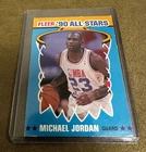 1990 Fleer All-Stars Sticker Michael Jordan #5 Card - Chicago Bulls