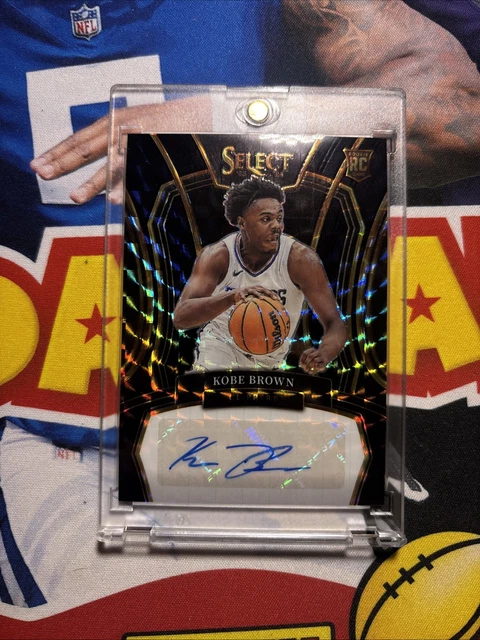 2023 Panini Black Rookie Auto 1/1 Kobe Brown Indiana Pacers Clippers