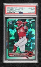 2022 Bowman Chrome Sapphire Edition Aqua /99 Leonardo Balcazar PSA 9 MINT 17t0