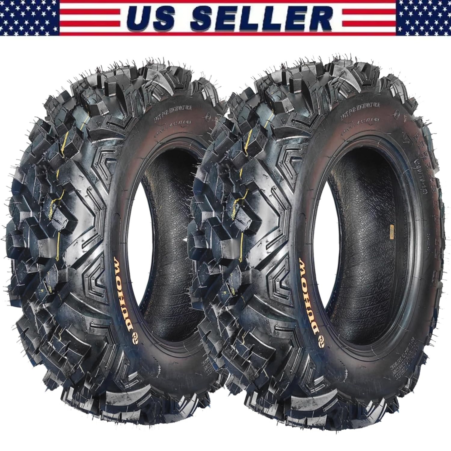 Set of 2 ATV Tires 25X8-12 UTV 6PR All Terrain 25x8x12 Off-Road Mud Trail Tires