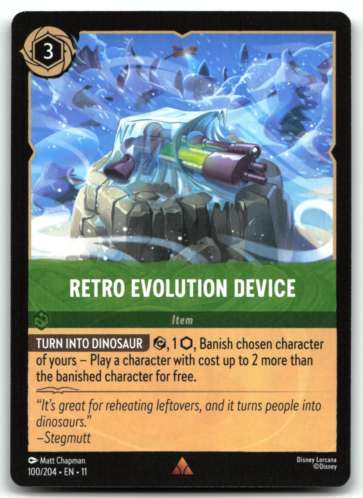 Retro Evolution Device 100/204 - (Near Mint) - Lorcana: Winterspell - Rare