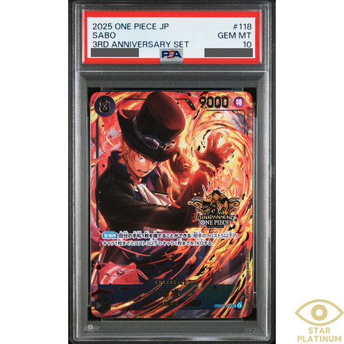Sabo (Japanese Version 3rd Anniversary Set) graded PSA 10 for sale on eBay