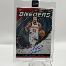 2024-25 Panini NBA One and One Jalen Brunson The Oneders On Card Auto Knicks /75