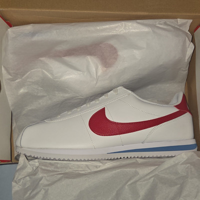 Nike Cortez Forrest Gump 2024 White Varsity Red Blue Leather DM4044-108