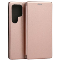 Beline Book Magnetic Etui FüR Samsung Galaxy S24 Ultra, RoséGold
