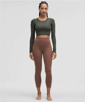 Lululemon Align  HR Crop 23'' Leggings Size 4 NWT Dark Oxide.