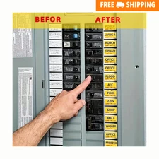 Circuit Breaker Labels 129pcs Adhesive Electric Panel Catalogue Labels Stickers