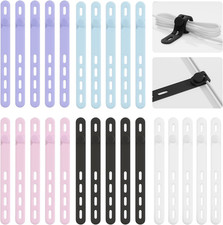 25Pack Silicone Cable Ties,Reusable Cord Organizer for Bundling Electrical Cords