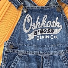 OshKosh B'gosh unisex blue denim overalls size 18 months Denim Co Vestbak