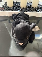 Ty Velvet 1997 Black Panther Cat, Multiple Errors And Great Condition.