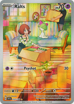 The Pokémon Company Ralts SV01 211/198 Illustration Rare Holo Psychic 70 HP