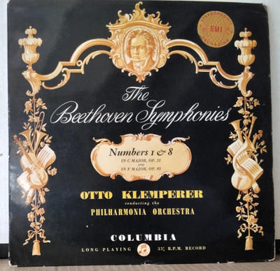 COLUMBIA SAX 2318 UK  1960 BEETHOVEN, KLEMPERER Symphonies Nos. 1 & 8 LP