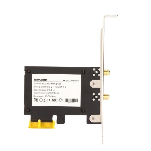 Pcie Wifi Card Ac68 6Dbi Antenna 2.4G 5G Dual Band Fast Stable Transmissio AM - Afbeelding 21 van 22