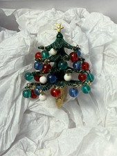 Vintage Gold Hattie Carnegie Beaded Christmas...