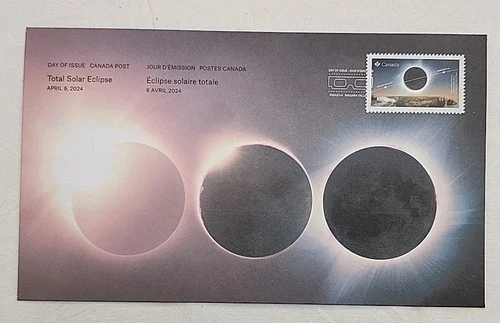 Total Solar Eclipse Niagara Falls Cancelation FDC Canada 2024