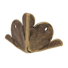 dophee 12Pcs Antique Brass Box Corner Protectors Edge Safety B, Model B