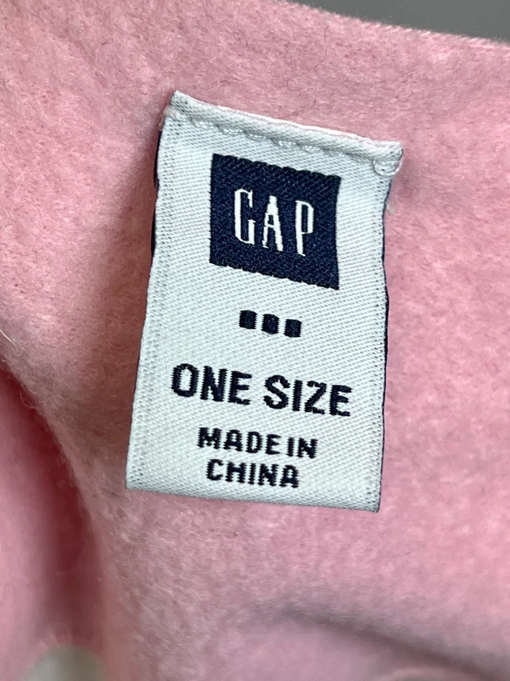 Bufanda con flecos de lana Gap 60"x "6 rosa rojo blanco invierno clima frío calentador de cuello Foto 4 de 4