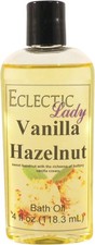 Vanilla Hazelnut Bath Oil - Scented Body Oil - Relaxing  Moisturizing Bathing