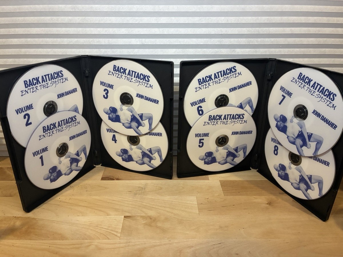 Back Attacks Enter The System By John Danaher, Parts 1-2, 8 DVDs