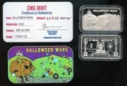Happy Halloween Wars 2023 CMG Mint 1oz 999 Silver Proof LE only 65