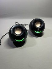 Stereo Surround Speakers for PC Laptop Wired USB Aux Loud Crystal Sound RGB Ball