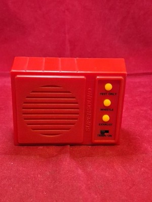 Scarlextric 1990 Mel Appel Supersound Train Soundbox rot - funktionstüchtig Kc