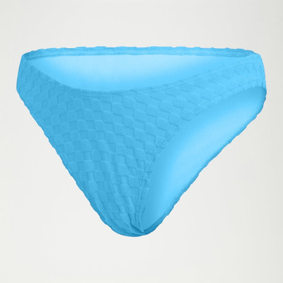 Speedo Terry Scoop High Leg Bikini Bottoms Blue XXL UK 18 20 Cheeky FLU3NTE BNWT