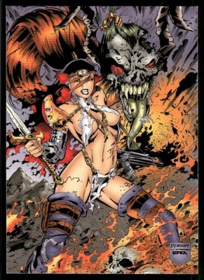 Areala 1997 Warrior Nun Woman Comic Hero Card #64 (NM)