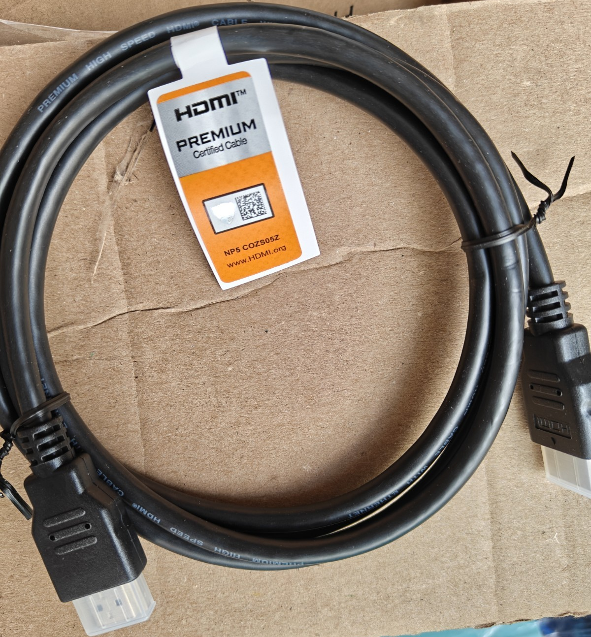 HDMI Premium Certified High Speed Standard Male to Male Cable Black