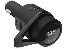Scosche BTFM9 FM Bluetooth Transmitter Car, Dual 12W USBC and USBA Charging Po