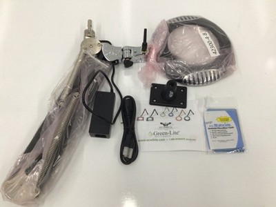 O.C. WHITE 42300-4-B , Black, Round Magnifier Light: LED