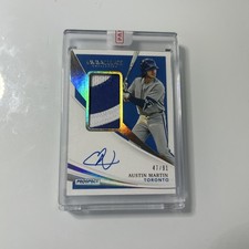 #/91 Patch Auto 🔥 AUSTIN MARTIN 2021 Immaculate Prospect Collection #PPA-AM RC
