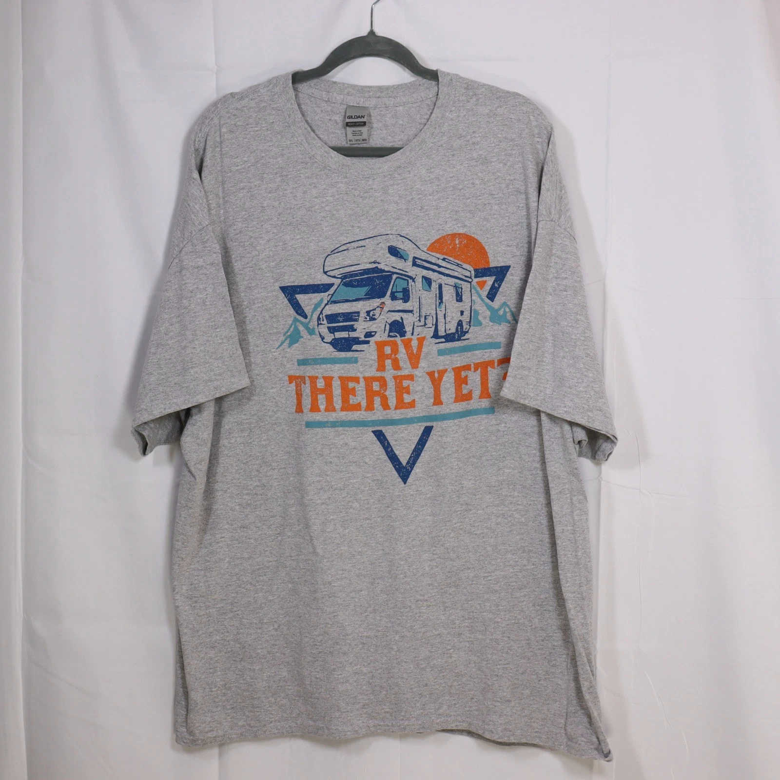 Gildan T-Shirt 3XL Gray Mens RV Graphic Camping Tee