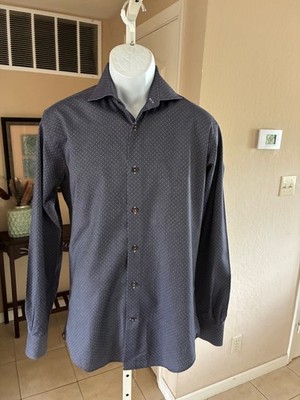 circle of gentlemen dress shirts Circle of Gentlemen Mens Dress Shirt Sz 42 (16.5) Yellow-Blue Plaid Long  Sleeve