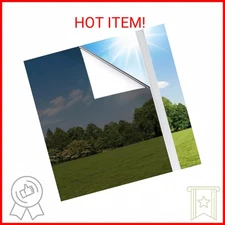 Coavas One Way Window Privacy Film, Reflective Window Tint for Home See Out Not 