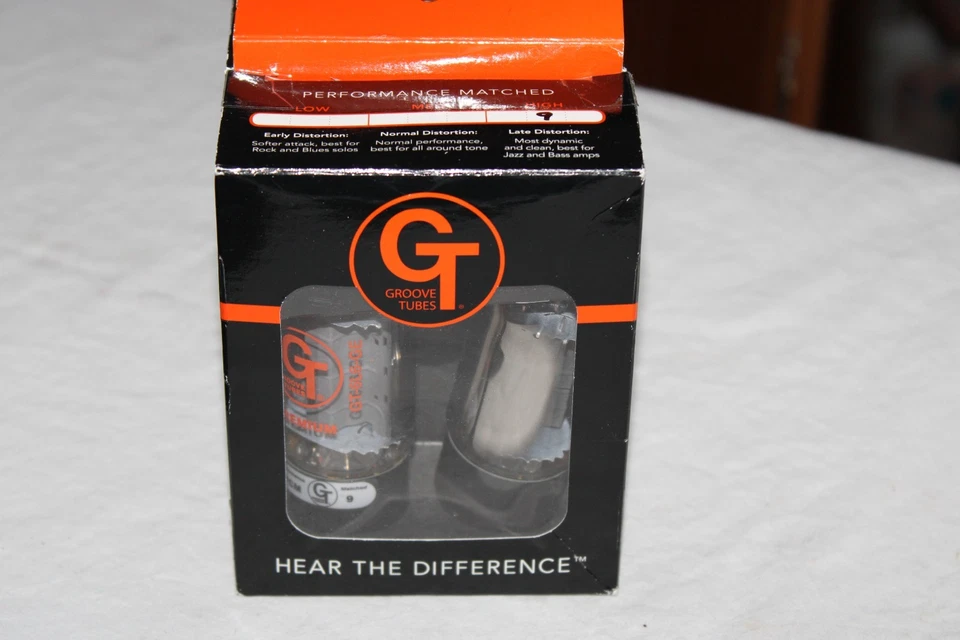 NOS 4 tubos ranurados tubos amplificador cuarteto alto GT-6L6-GEQ-H cuádruple a juego Foto 2 de 4