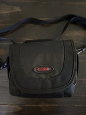 Borsa fotocamera Canon nera 7 x 5 x 5 pollici tracolla regolabile