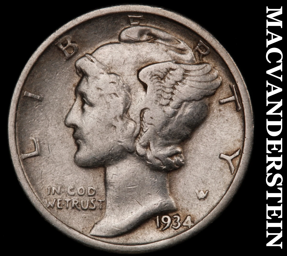 1934 年墨丘利一角硬币(1916-1945) | eBay