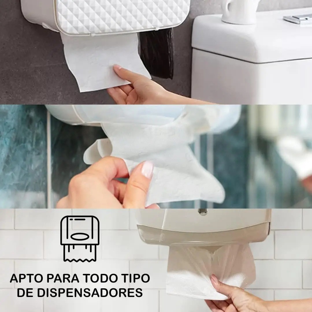 Toallas Papel Secamanos Zig Zag Laminada Doble Capa | Compatible con Dispensador