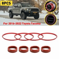 FIt Toyota Tacoma 2016-2022 Vent Ring Outer Trim Covers Switch A/C Knobs Ring
