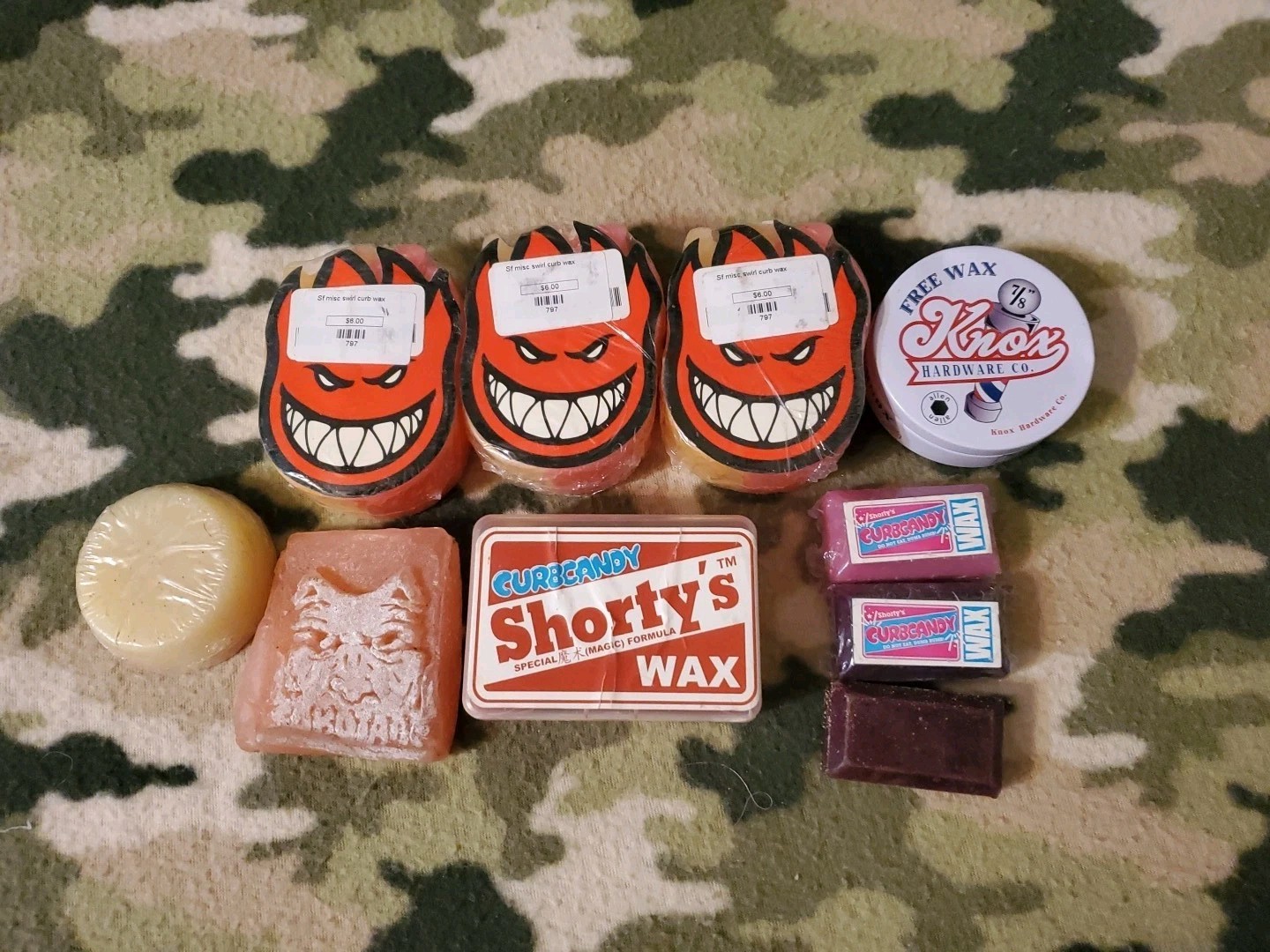 Curb Wax: Spitfire, Shorty's, Sabotage, Knox 10 Piece Lot