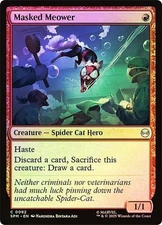 NM Foil Masked Meower, MTG, Marvel's Spider-Man, Magic the Gathering, 82