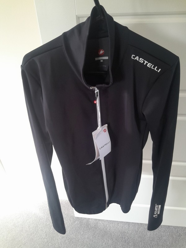 Castelli Mens Espresso 2 Cycling Jacket Polartec Water & Wind Medium