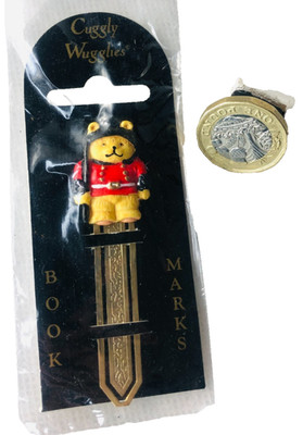 Book Mark Bookmark Cuggly Wugglies Guardsman Teddy Bear Animal New Vintage ra