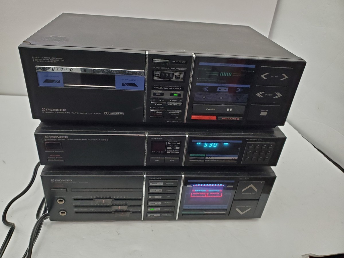 Pioneer F-X700 Synthesized Tuner, CT-x500 Tape Deck, & A-x700
