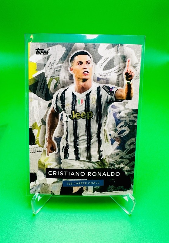 Cristiano Ronaldo 2021 Topps Now EUFA UCL Juventus 768 Career Goals Special Card